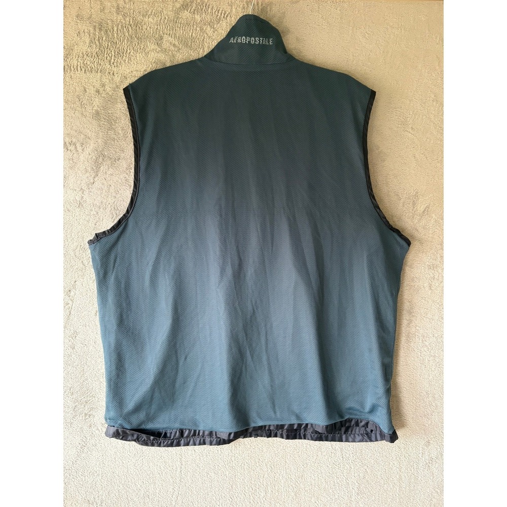 Vintage Y2K Aeropostale Reversible Vest XL Blue Mesh Ripstop Gorpcore NWT NOS - Picture 10 of 10